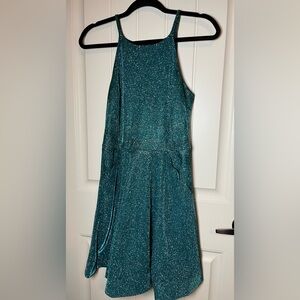 I.N. San Francisco Glittering Teal Dress
